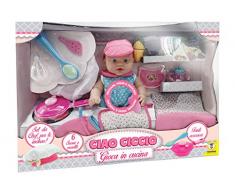 TEOREMA - 66150 - Poupée et Mini-Poupée - Jeux en Cuisine avec Voix