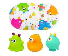 Knorrtoys Knorr Toys Knorr37025 Happy Monster Tapis de Bain Lot de 4