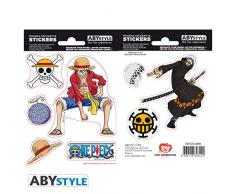 ABYstyle - ONE PIECE - Stickers - 16x11cm - Luffy & Law