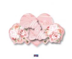 Folat Plaque de Porte de Mariage Roses