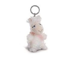NICI- Porte-clés en Peluche Lama Flokatina avec Lampe LED, 44763, Beige