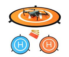 YUNIQUE FRANCE- Tapis Datterissage Portable pour Les Drones RC, Hélicoptère DJI Mavic Pro, 3 Phantom 4, Inspire 1 et Quadcopters Apron Helipad 30(75cm) Pli Rapide, 9Z-3ZUE-AV67