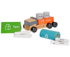 Everearth - EE32661 - Jouet de Premier Age - Camion Eco-Recycler en Bois FSC