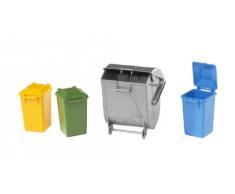 BRUDER - 02607 - Assortiment de poubelles