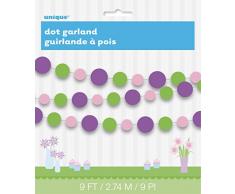 Unique Party Guirlande en Papier à Pois de 9ft