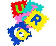 Globo Jouets 5048 32 x 32 x 1 cm Vitamina _ G Puzzle Lettres Tapis (Lot de 5)