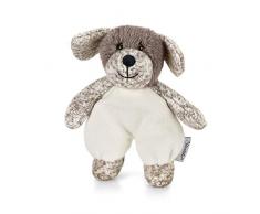 Sterntaler Mini-Peluche Hannon le Chien, Hochet Intégré, Pour Bébé Dès la Naissance, 15 cm, Brun