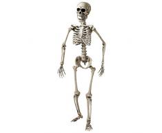 Widmann 7800t ? Squelette posabile, Hauteur 160 cm, pour décoration de fêtes Halloween