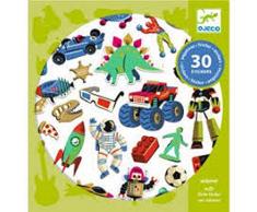 DJECO Rétro Stickers Ballons UNISEX-INFANTIL Multicolore (39263)