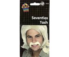 Smiffys 1902BL Déguisement Homme Moustache des Années 70 Autocollant, Blonde, Taille Unique