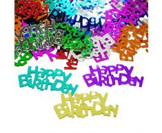 Gifts 4 All Occasions Limited SHATCHI-1000 Confettis décoratifs pour table danniversaire Multicolore 14 g
