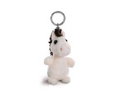 NICI- Porte-clés en Peluche Cheval avec Lampe LED, 44766, Blanc