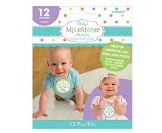 amscan 380070 bébé Douche Milestone Stickers