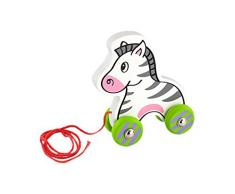 Viga Toys - 50093 - Jouet À Tirer - Zèbre