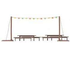 Busch Environnement - BUE5408 - Modélisme Ferroviaire - Guirlande Ampoule Fête dété