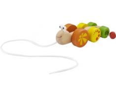 Wonderworld - WW1138 - Jouet à Tirer - Escargot Merveilleux - Orange / Jaune / Vert
