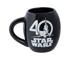 Star Wars 21829–40 Ans Ovale Tasse en céramique dans Emballage Cadeau, 532 ML, 10 x 10 x 11 cm