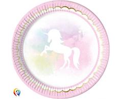 Procos Partyware- Assiettes, 85757, Rose