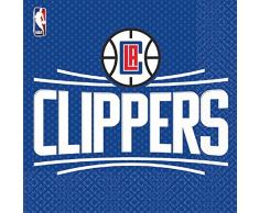 NBA La Clippers 7AM5136251 Lot de 16 Serviettes de Table 33 x 33 cm Multicolore