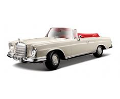 Maisto - 2043026 - Maquette De Voiture - Mercedes 280se Cabrio 67 - Crème - Echelle 1/18