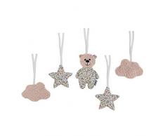 Sterntaler Figurines À Accrocher À lArchet en Bois Star, Baylee, Rose