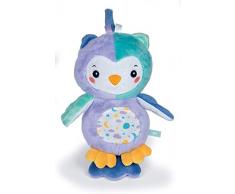 Clementoni Lumineuse Hibou-Jouet bébé-Peluche Interactive avec Musique, 0 Mois et Plus, 17268, Multicolore