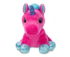 Aurora World 60861 Sparkle Tales Starlight Licorne Peluche, Rose Vif, 17,8 cm