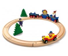 JeuJura - 4502 - Jouet en bois - Train Oui-Oui en bois - Petit Circuit
