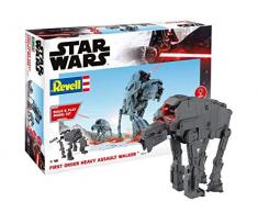 Revell Build & Play Star Wars 06772 Maquette à Construire First Order Heavy Assault Walker, échelle 1/164, 6772, Gris