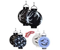 Widmann Generique - Lanterne à LED squelettes Papier Halloween