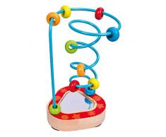 Bino & Mertens 84200 Labyrinth avec miroir, multicolore favorise le processus dapprentissage et joue la capacité de perception de la couleur et des formes. Dimensions : env. 9,5 x 15,5 x 9,5 cm.