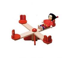 Rülke 22003 Jouet en Bois pour poupée Rouge