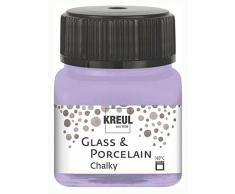 KREUL 16636 â Verre et Porcelaine Chalky, Doux â Peinture Mate Ã Base deau, sÃ©chage Rapide, Opaque, Verre 20 ML, Sweet Lavender
