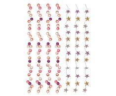 Maildor AD015O - Un sachet M Design 2 planches stickers muraux 49x69 cm, Guirlandes