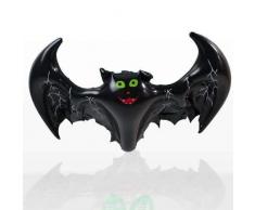 Shatchi HYPER-INFLATABLEBAT-6PK Lot de 6 chauve-souris gonflables pour Halloween Décoration de fête à suspendre Effrayant Bulk, Noir