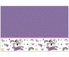 Nappe en Plastique. Minnie Licorne Multicolore
