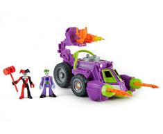 Imaginext le Joker & Harley Quinn voiture de combat, jouet pour enfant, DWV56