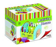 Cayro-Ma Maison Boulier Multi-Activités en Bois, 8104, 19 x 15 x 14 cm