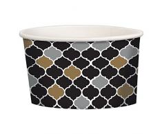 amscan 434004 Cartouche Noir Buffet Treat Tasses