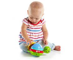 Fisher-Price Ma Tortue pour Le Bain jouet flottant pour permettre à bébé de samuser à empiler, filtrer et verser de leau, dès 6 mois, DHW16