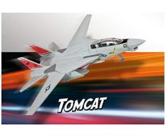 Revell Build & Play 06450 Avion à Construire F-14 A Tomcat, échelle 1/100 Maquette, Gris