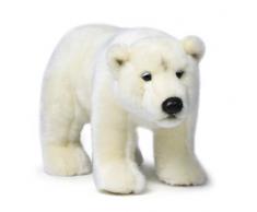 WWF - Peluche Ours Polaire - Peluche Réaliste avec de Nombreux Détails Ressemblants - Douce et Souple - Normes CE - Sur ses Pattes - Hauteur 31 cm