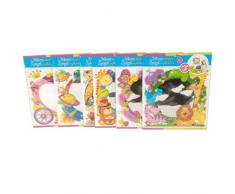 Eddy Toys - 72326 - Loisir Créatif - Miroir Autocollant Plastique pour Enfant - 6 Modèles - 30x30 cm