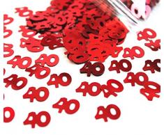 Gifts 4 All Occasions Limited SHATCHI-168 Confettis de table à paillettes Rouge 14 g
