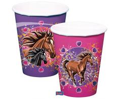 Folat Tasse avec Motif de Cheval, Lot de 8