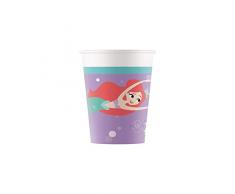 Procos Gobelet papier 200 ml Ariel Under The Sea, multicolore, 5pr89053