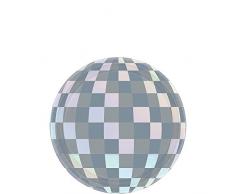 Amscan 542206 Lot de 8 assiettes rondes en papier Motif boule disco 18 cm