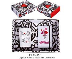 RM- Tasse avec Message et carnet Love,tu Te Amo mais Pas Set de Fournitures Scolaires (1)