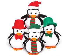 Baker Ross Mini Pingouins de Noël Rembourrés de Granulés. Parfaits au Pied du Sapin pour Les Enfants (Lot de 4)