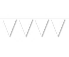 Folat 22686 Guirlande de fanions Blanc 20 m